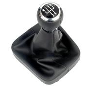 Testa Leva Cambio Per VW Per Golf 5 Per A5 MK 2004 2005 Per Golf 5 Per Plus 2004 2005 2006 2007 2008 Pomello Del Cambio A 5/6 Velocità Con Cuffia In Pelle Marce Leva Pomello(5 Speed6)