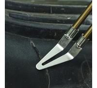 Testa liscia per saldatura plastica, 8 punte di ricambio per saldatore, strumento di riparazione in metallo compatibile con tubi in PP, paraurti auto, lavaggio