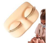 Testa Manichino Ciglia,Modello In Silicone Morbido E Riutilizzabile | Faccia Per La Pratica Delle Estensioni Ciglia | Per Addestramento Nel Salone Di Bellezza Studio E A Casa