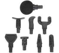 Testa Massaggiante per Massaggio in Silicone Nero per Sport | Adattatore Compatibile, Copertura Morbida in ABS e Silicone, per Polpacci e Spalle Dopo L'allenamento