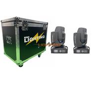 TESTA MOBILE BEAM 10R 280w Coppia WISDOM MOVING HEAD A FASCIO COPPIA CON CASES