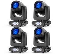 Testa Mobile Beam Luci da Palcoscenico 200W, RGBW LED Luci da Festa Focus Elettronico 14 Modelli 10 Colori dmx512 Effetti di illuminazione professionale 18 Prismi Per Festa DJ Discoteca Halloween 4PCS