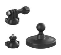 Testa Mount 360 Gradi Rotazione Regolabile Per Fotocamere Sport All'aria Aperta Fotografia Doppio Punto di Montaggio Testa Portatile Treppiedi Per Viaggio Vlogging