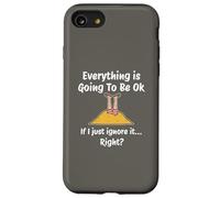 Testa nella sabbia Ignora l"umorismo politico Tutto va bene Sarcasmo Custodia per iPhone SE (2020) / 7/8