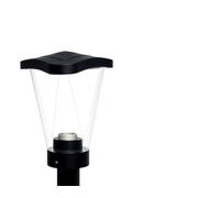 Testa palo E27 IP65 IK07 nero 260mm Sovil - 151/06