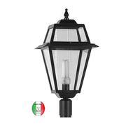 Testa palo esterno alluminio per pali D60mm già esistenti Roma I491 Made in Ital