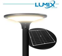 Testa Palo Solare LED 150W con Pannello Fotovoltaico e Sensore - 4000K IP65