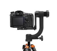 Testa panoramica cardanica girevole a 360°, inclinabile con piastra a sgancio rapido e livella, portata 20 kg, per fotocamera DSLR, teleobiettivo, fotografia di uccelli e sport