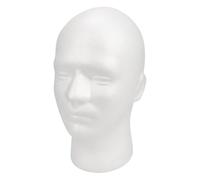 Testa parrucca del display in schiuma - Parrucchini display di manichino | Raccumi della maschera per capelli leggeri | Parrucca maschile Display Mannequin Head | Display manichino della testa di schi