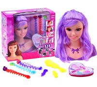Testa per acconciature con accessori