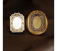 Testa per ceralacca in ottone con timbro intercambiabile in rame, per sigillare certificati e corrispondenze (C)