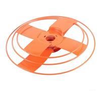 Testa per decespugliatore in acciaio al manganese ispessito, disco protettivo per bloccare detriti e schizzi d'erba, accessorio per attrezzi da giardino, arancione, 29 cm (38,5 cm)