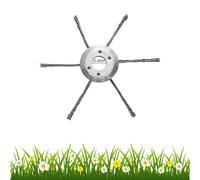 Testa per decespugliatore in filo di acciaio, testa per decespugliatore da giardino, attacco universale per tosaerba a benzina, soluzione efficiente per la rimozione delle erbacce (180 mm)