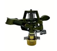 Testa per irrigatore a percussione in metallo da 1,9 cm, per irrigazione da giardino, serra, aiuole, patio, prato (1,9 cm)