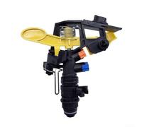 Testa per irrigatore rotante a 360 gradi in metallo per irrigazione di prato e giardino, soluzione facile per la copertura dell'acqua (B)