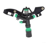 Testa per irrigatore rotante da giardino con quattro ugelli per una copertura a 360 gradi, efficiente conservazione dell'acqua e raffreddamento della polvere per cortile, prato e verdure