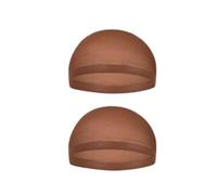 Testa Per Parrucca 24 pezzi di cuffie for parrucca marroni da donna, cuffia for parrucca frontale in pizzo(1pack-2pc brown)