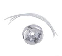 Testa per tosaerba con filo in nylon e acciaio, testa decespugliatore in metallo da 8 cm per taglio erba, pezzo di ricambio per mangiatore da giardino, argento