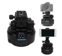 Testa per Treppiede Panoramica Rotante Motorizzata, Testa Inclinabile con Telecomando 2.4G con Telecomando e Clip per Cellulare, per Fotocamere DSLR, Videocamere, Smartphone,