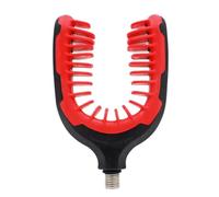Testa poggia canna da pesca, staffa a forma di U, 9,8 x 6,3 cm, design antiscivolo compatto e portatile, supporto per canna da pesca, per uomini, fiume, acqua dolce, accessori per esterni e lago