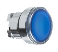 Testa pulsante luminoso Schneider per LED diametro 22mm ZB4BW363
