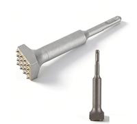 Testa quadra per martello elettrico in acciaio 40Cr, punta a scanalatura per scavo calcestruzzo e muratura, design stabilizzato con ampia area di contatto, resistente all'usura per