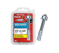 Testa rossa 1/2" x 3-3/4" cuneo ancoraggio 10CT