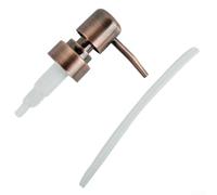 Testa rotonda in ABS a 28 fili, per bottiglie da bagno, ugello a pressione con guarnizione resistente alle perdite, compatibile con dispenser di liquidi (bronzo rosso)