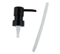 Testa rotonda in ABS con 28 fili e guarnizione a prova di perdite, per l'uso con dispenser di liquidi in bagno e lavaggio (nero opaco)