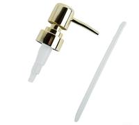 Testa rotonda in ABS con filettatura standard da 28 per montaggio su dispenser di shampoo, lozioni e struccanti (oro)