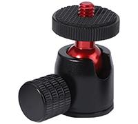Testa rotonda Treppiede Testa Macchina Fotografica Hot Shoe Mount Con 1/4 '' Vite Fotocamera Testa Mount Accessori Fotografia Per Videocamera Ballhead Stand