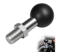 Testa sferica adattatore per specchietto con filettatura M10*1.25 nero, compatibile con RAM Mounts, adattatore di supporto a sfera da 25 mm per moto, supporto per cellulare, fotocamera, ATV, rimorchio