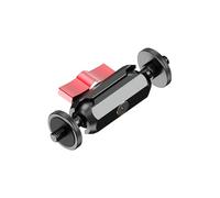 Testa snodata adattatore connettore per supporto a gabbia per fotocamera, accessori per illuminazione video, supporto di miscelazione in alluminio