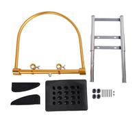 Testa Spa Attrezzatura Telaio Circolazione dell'acqua Massaggio per capelli Doccia Tubo tondo con kit cuscino regolabile per salone Uso domestico Metallo 40x42 cm