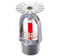 Testa sprinkler antincendio pendente tipo 68℃/155℉ spruzzo d'acqua verso il basso testa sprinkler 1/2" pollice filettatura risposta rapida sprinkler antincendio per edifici residenziali domestici sost