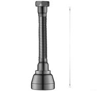 Testa spruzzatrice per rubinetto della cucina interamente in rame, girevole a 360 gradi con 3 modalità di risparmio idrico, design anti schizzi per raccordi standard da 22 mm, struttura in ottone (C)