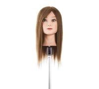 Testa Studio 100% capelli naturali umani capello 40 cm testa finta per parrucchiere