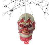 Testa Tagliata Spaventosa | Testa ' di Halloween Realistico | Orrore Sanguinoso Appeso Teste Tagliate | Decorazione Ideale per la casa infestata, Decorazioni per Feste, Scherzo Spaventoso