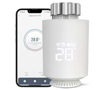 Testa Termostatica Connessa e Intelligente,Accessorio connesso tramite WiFi per le teste dei radiatori, Compatibile con Alexa, Google Assistant, Smart Life APP Controllo, Programmabile (1 Pack)
