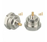 Testa termostatica cromata per termosifone, adattatore di ricambio per valvole termostatiche da M30 x 1,0 a M30 x 1,5