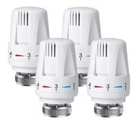 Testa Termostatica x4 Pezzi Valvole Termostatiche per Termosifoni M30 x 1.5 Casa