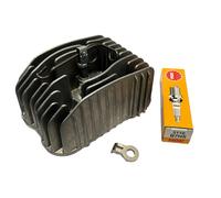 TESTA TESTATA POLINI + KIT ALZAVALVOLA MONTATO + NGK B7HS PIAGGIO CIAO SI BRAVO