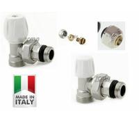 TESTA TESTINA TERMOSTATICA KIT VALVOLA DETENTORE RADIATORE ADATTATORI ICMA
