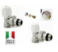TESTA TESTINA TERMOSTATICA KIT VALVOLA DETENTORE RADIATORE ADATTATORI ICMA