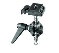 Manfrotto 155RC Testa con Attaco Rapido con Doppia Sfera per Fotografia, in Alluminio, Nero
