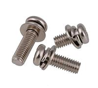 Testa tonda nichelata con viti triple a testa bombata, viti a testa tripla a testa bombata-M5 * 40 (50 capsule)