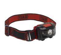 Testa Torcia 3W SMD & 2 LED Rosso 3 X AAA Cella - Sealey HT03LED Nuovo