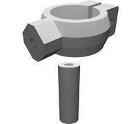 Testa Treppiede con Maniglia Manopola Estesa Testata Dritta Stampato 3D