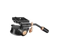 Testa treppiede portatile in metallo che offre rotazione a 360 gradi e manuale per compatibilità con treppiede in videografia omnidirezionale