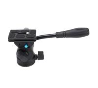 Testa treppiede, testa video panoramica a 360° in lega di alluminio, con impugnatura in acciaio, foro per vite da 3/8 pollici nella parte inferiore, capacità di carico 5 kg.